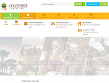 Tablet Screenshot of pousadasemmonteverde.com.br